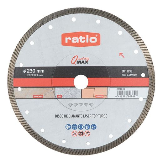 Disque Diamant Porcelaine.Turbo Vers.230