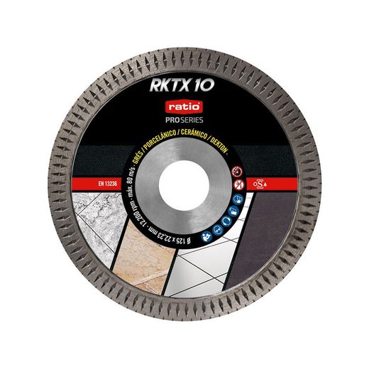 Disque Turbo En Porcelaine Rktx10 125Mm.