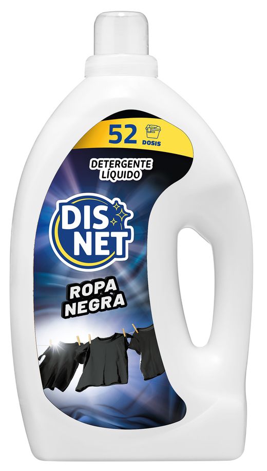 Disnet Det. Liquido Gel Ropa Negra (52D)