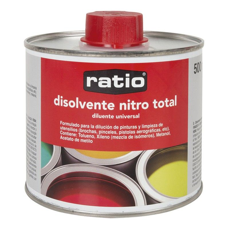 Disolvente universal RATIO Nitro Total. Disolvente Univ.Nitro Total Ratio 500 Ml