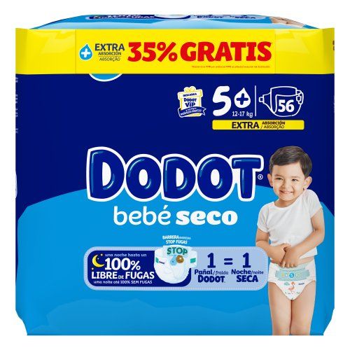 Dodot Bleu (S/5) 56 Unités 12-17 Kg