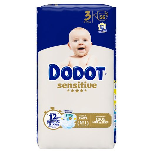 Dodot Sensitive (T/3) 56 unités 6-10