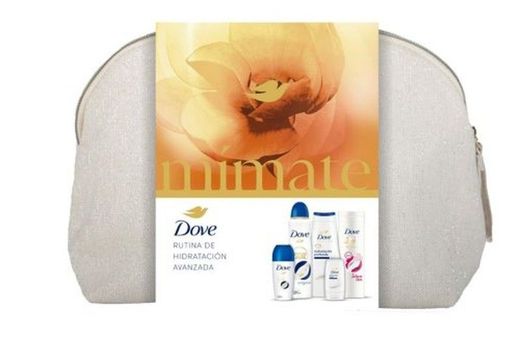 Bolsa de higiene pessoal Dove com glitter para mulheres (5 peças)