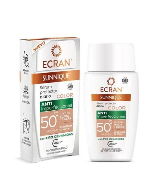 Ecran Sun Crema Serum Color 40 F50+