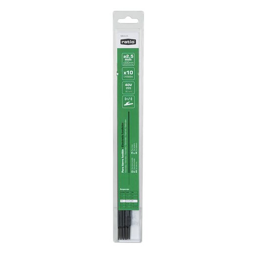 Electrodos soldadura RATIO Electrodo Fundicion 2,5Mm. 10 Udad.Ratio