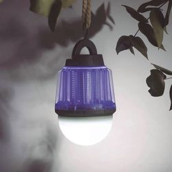 Mata-insetos/Lâmpada portátil 2 em 1