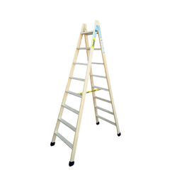 Échelle de peintre. Échelle en bois 8 marches, avec chevilles