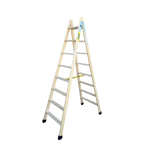 Échelle de peintre. Échelle en bois 8 marches, avec chevilles