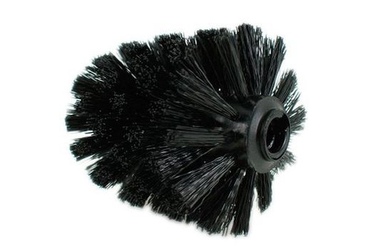 Brosse de toilette noire ananas, à visser