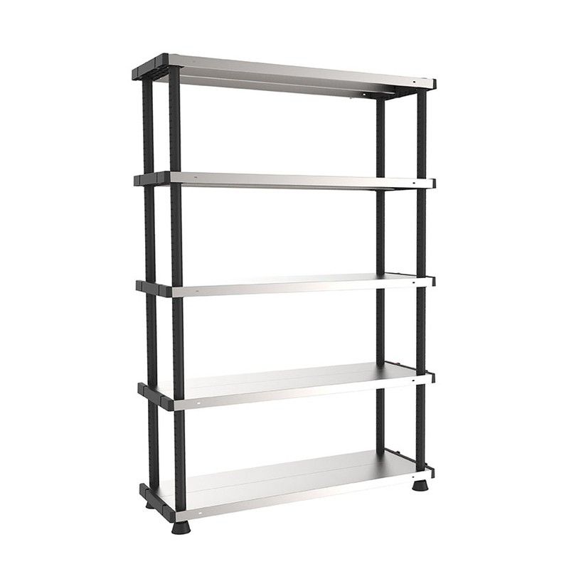 Estantería de resina y metal TERRY Mp Shelf 120R Estanteria Metalica 120R 119X45Xh185 Cm