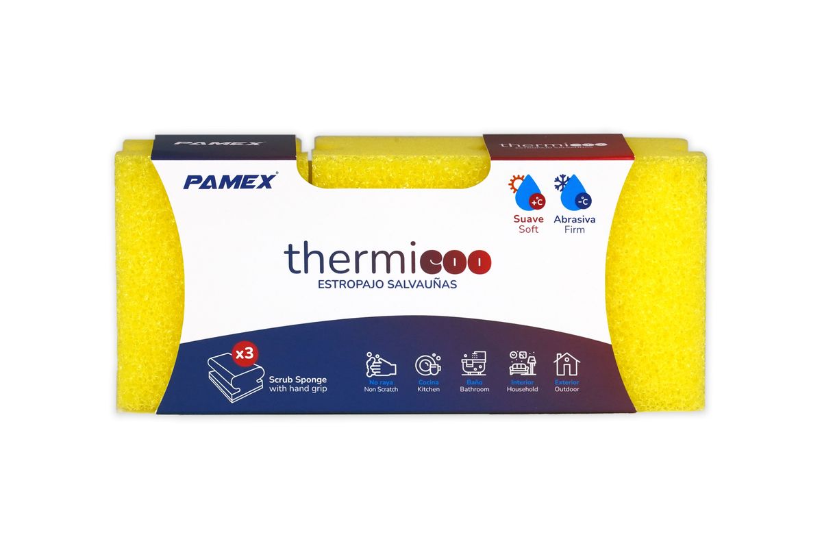 Estropajo Salvauñas Abrasivo Thermico 3u