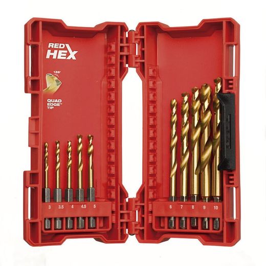 Estuche 10 Brocas Hss-G Tin