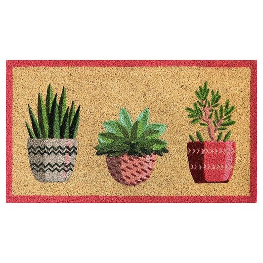 Felpudo coco blanco DINTEX Felpudo Coco Blanco Macetas 40X70 Cm.