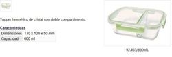 Lancheira Dupla Herm. Vidro 600Ml92465