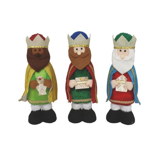 Figura Rei Mag Hans 13X10X41Cm. Assortiment