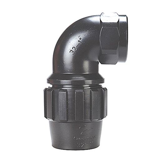 Fitting polietileno CREARPLAST. Fitting Pe. Codo Rosc.Hembra 90º 20-1/2"