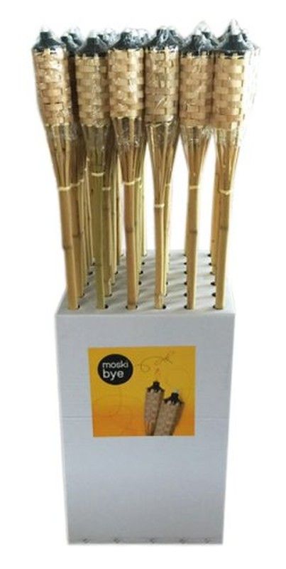 Tocha Floral de Bambu Natural 20560
