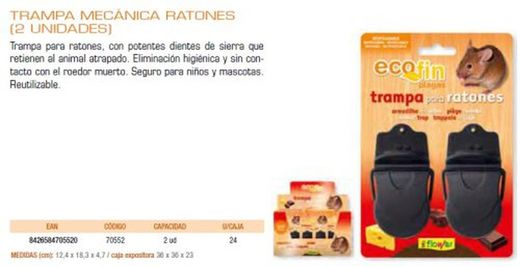 Ratoeira de Flor Plast.-Blister 2- 70552