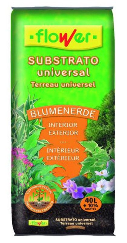 Flower Tierra Planta Abonada Saco 40+10%