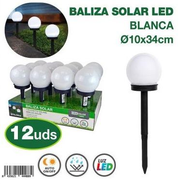 Foco Solar Baliza Led Bca 10X34 R-44488