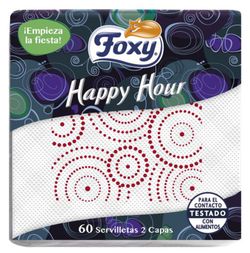 Serviette Décorée Foxy 2C 30X30 (60)