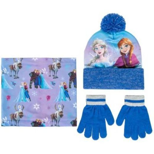 Bonnet, gant et cache-cou Frozen 10256