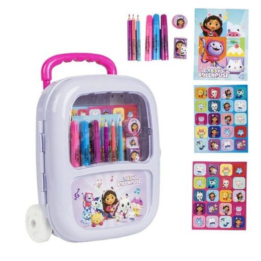 Conjunto de artigos de papelaria para carrinho da Gabby R-1241