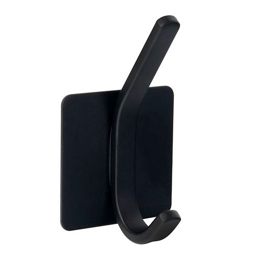 Gancho Adhesivo Acero Inox. Negro Nesu