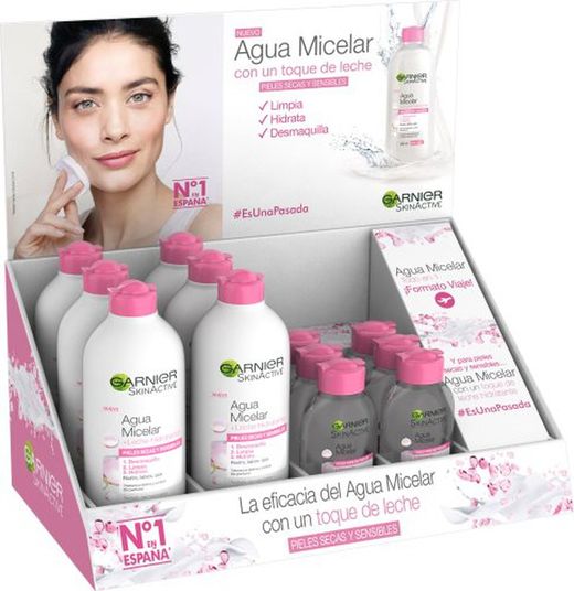 Garnier Skin Agua Micelar Leche Lote(12)
