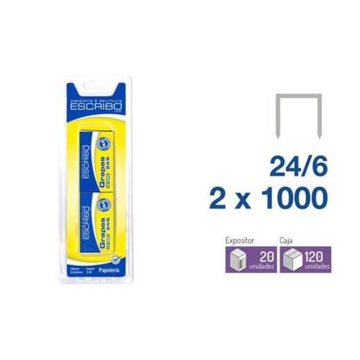 Grapas Blister 2Un.24/6 R-9064