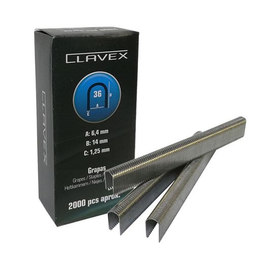 Grapas cable SIESA mod. 36 Grapa 36/10 Caja 2000 Unidades