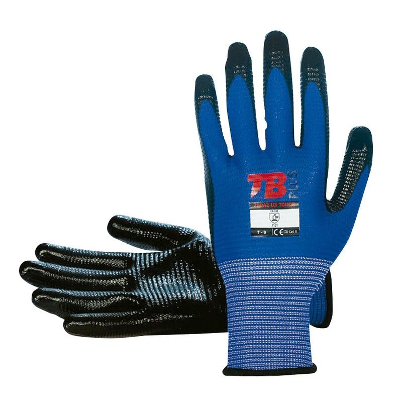 Guante BODERO 700AZ U3 TOUCH Guante Pol/Nit. Azul/Negro T/8