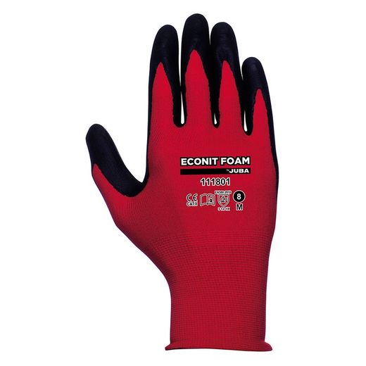 Guante JUBA Eco-nit Foam H-11180. Guante Eco-Nit Foam Talla 10