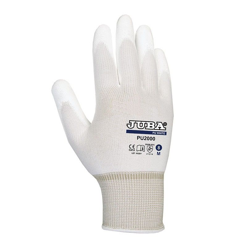 Guante JUBA PU-2000. Guante Nylon/Poliuret.Pu2000  T/10