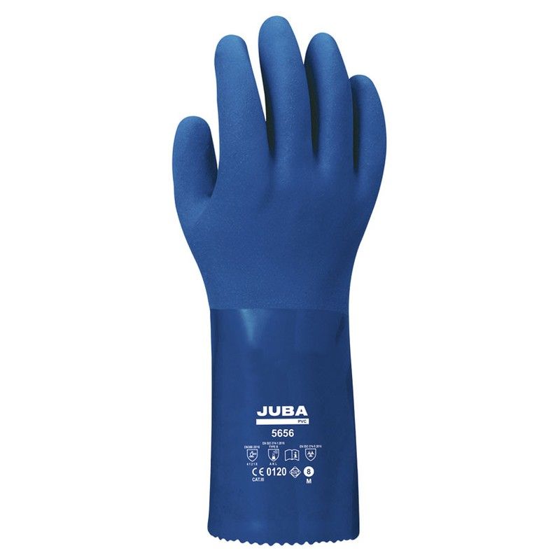 Guante PVC JUBA 656. Guante Pvc C/Soporte Alg.5656 T/9