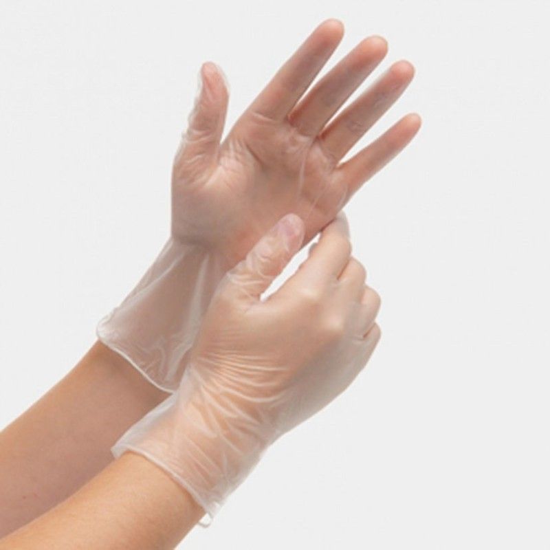 Guante vinilo blanco transparente INNOVAGOODS GVI-02 Guante Vinilo S/Polvo Transp 100 Und T/L