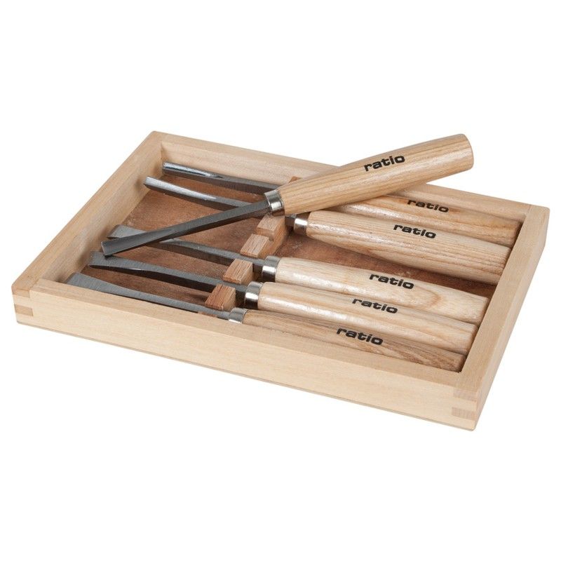 Gubia carpintero RATIO Gubia Carpintero Jgo.6 Pzas.Ratio