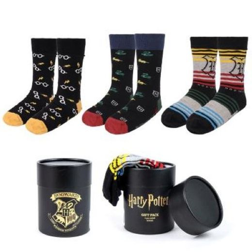 Meias Harry Potter. Pacote com 3 unidades, tamanho adulto 2568
