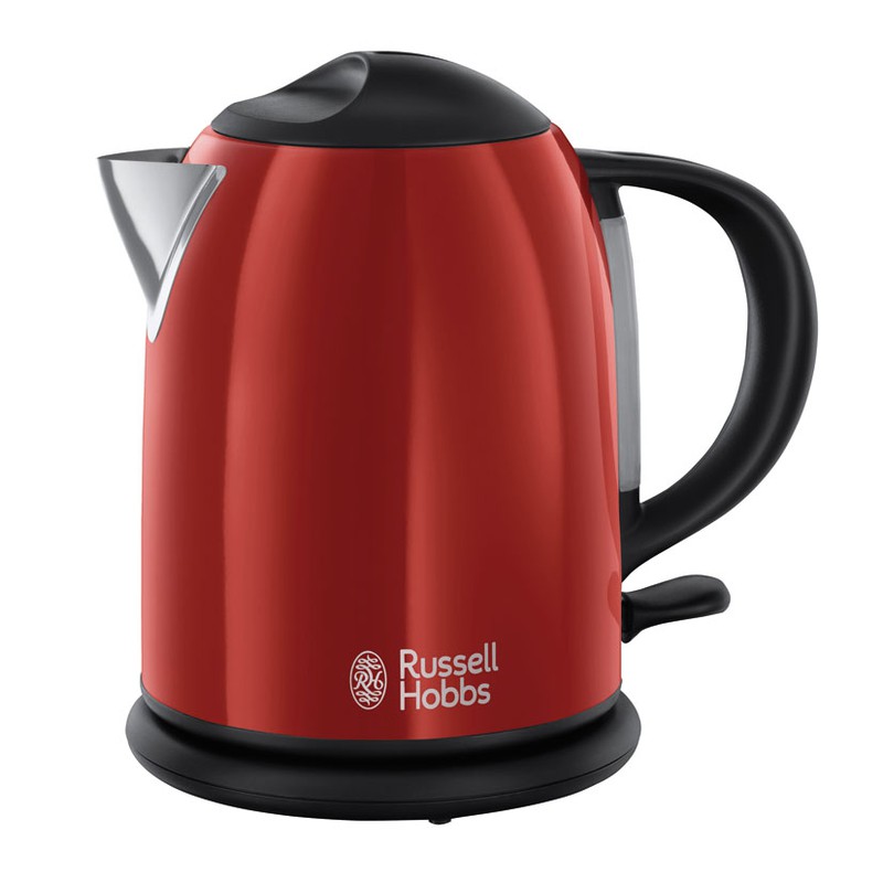 Hervidor de agua RUSSELL HOBBS Flame Red. Hervidor Compact Flame Red 1 L.  R.Hobbs