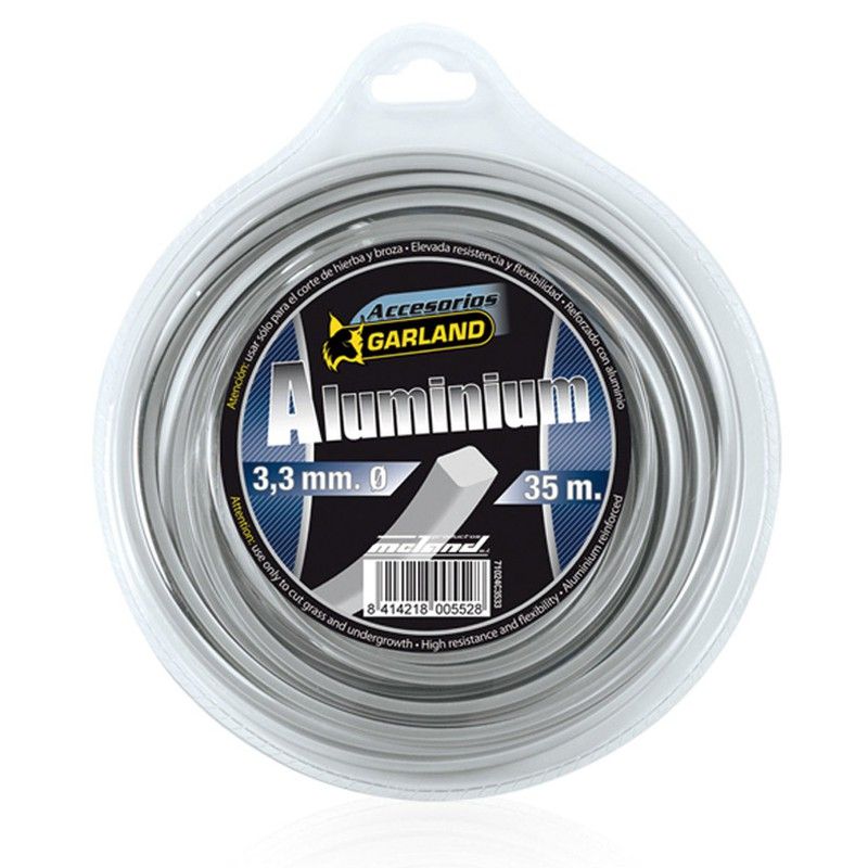 Hilo nilón desbrozadora GARLAND Aluminium Hilo Nilon "Alum" Desbr.Ø 2.7 Mm. 54 M