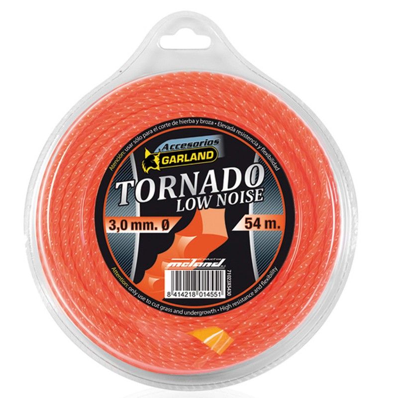 Hilo nilón desbrozadora GARLAND Hilo Nilon Tornado Desbr.Ø 4.0 Mm. 25 M