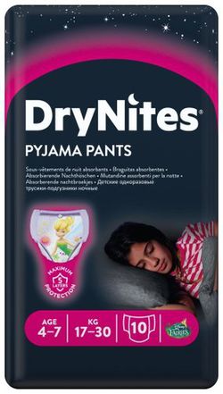 Huggies Dry Nites 4-7 ans (10) Filles