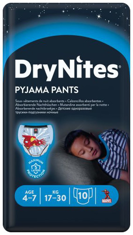 Huggies Dry Nites 4-7 Años (10) Niños — Ferretería Roure Juni