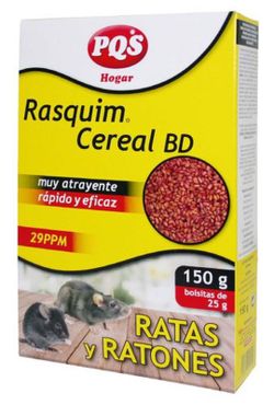 Ibys/Rasquim Rodenticide Appât Céréales 6X25G