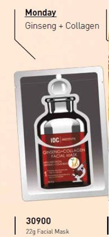 Masque visage IDC Ginseng + Collagène 30900