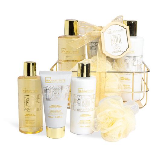 Idc Scented Oro Cesta Metal 4Pzas 42256