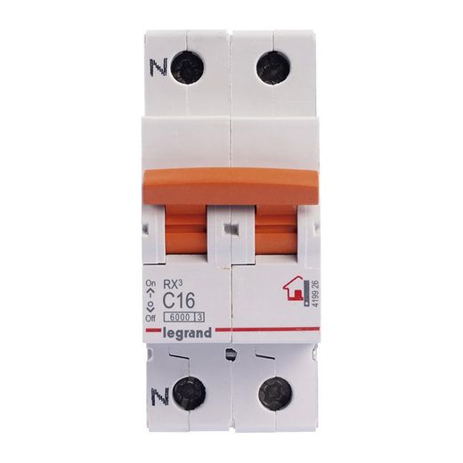 Interruptor magnetotérmico LEGRAND. Magnetotérmico 1P+N 16A