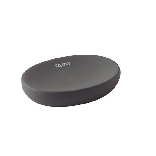 Porte-savon doux gris anthracite Tatay