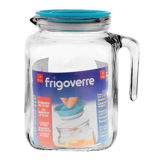 Jarra cristal FRIGOVERRE. Jarra Agua Frigoverre 2 L. Tapa Azul
