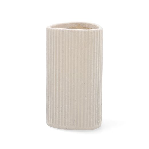 Gerro Ceràmic 10X10X18,5 Cm. Blanc